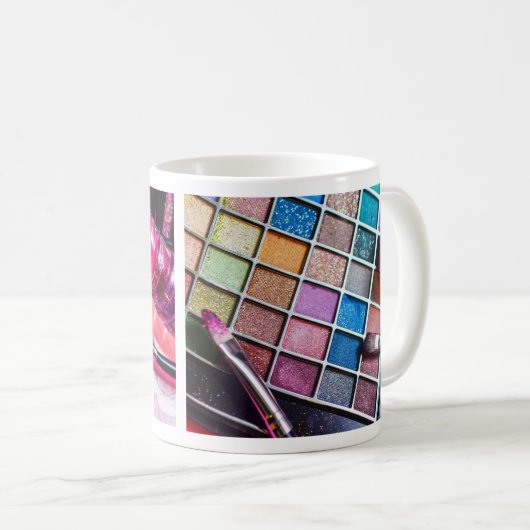 Feminine Colorful Makeup Artist Kaffeetasse (VorderseiteRechts)