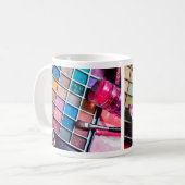 Feminine Colorful Makeup Artist Kaffeetasse (Vorderseite Links)