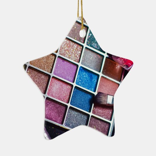 Feminine Colorful Makeup Artist Keramikornament (Rechts)