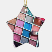 Feminine Colorful Makeup Artist Keramikornament (Links)