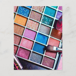 Feminine Colorful Makeup Artist Postkarte