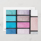 Feminine Colorful Makeup Artist Postkarte (Vorne/Hinten)