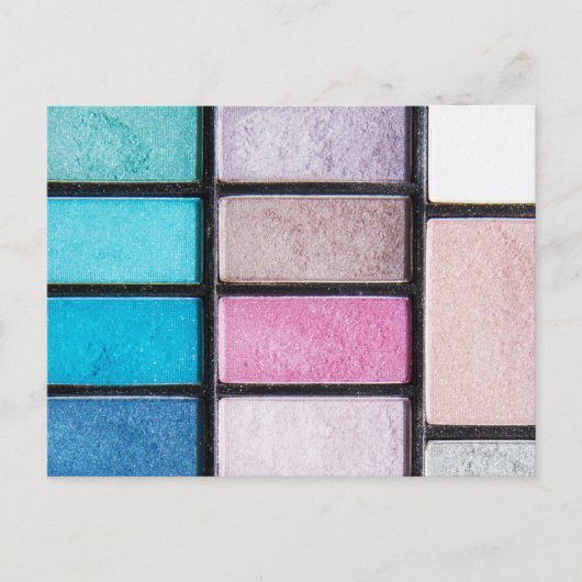 Feminine Colorful Makeup Artist Postkarte (Vorderseite)