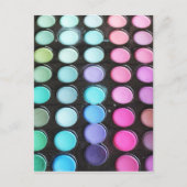 Feminine Colorful Makeup Artist Postkarte (Vorderseite)