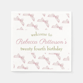 Feminine Coquette Vintag Floral Geburtstagsparty Serviette