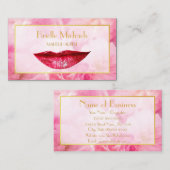 Feminine Deep Pink Frische Pasta machen Visitenkarte (Vorne/Hinten)