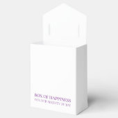 Feminine & Elegant Birthday Party Favor Design Geschenkschachtel (Geöffnet)