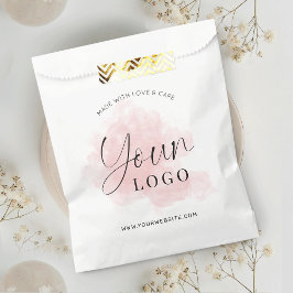 Feminine Elegant Company Logo Paper Shopping Bags Geschenktütchen