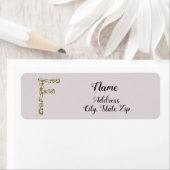 Feminine Elegant Gold Letter F Monogram Initial (Insitu)