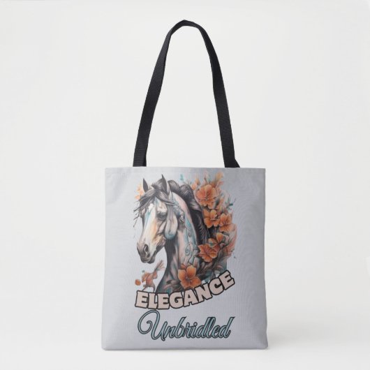 Feminine Elegante: Künstlerisches Tattoo Design Tr Tasche (Vorderseite)