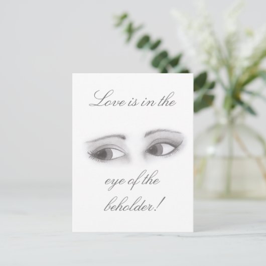 Feminine Eyes Postkarte (Stehend Vorderseite)