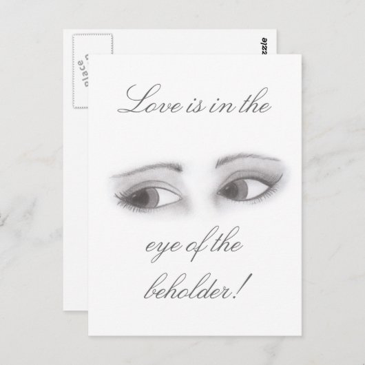 Feminine Eyes Postkarte (Vorne/Hinten)