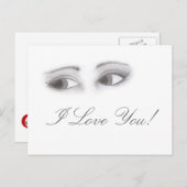 Feminine Eyes Postkarte (Vorne/Hinten)