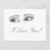 Feminine Eyes Postkarte (Vorderseite)