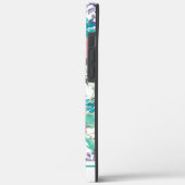 Feminine Farbenfrohe Blumenmuster Case-Mate iPhone Hülle (Rückseite / Links)