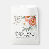 Feminine Floral Baby in Bloom Baby Dusche Geschenktütchen (Vorderseite)