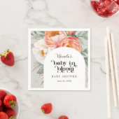 Feminine Floral Baby in Bloom Baby Dusche Serviette (Beispiel)