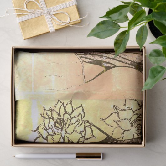 Feminine Floral Seidenpapier (Geschenk)