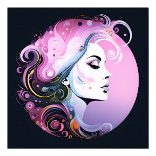 "Feminine Flourish" Frauen Schönheit      Fotodruck
