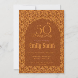 Feminine Gardenias Floral First Birthday Gift Einladung