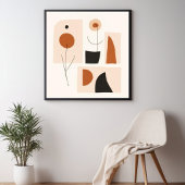Feminine Geometric Line Art Set V Poster