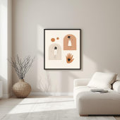 Feminine Geometric Line Art Set VI Poster