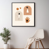 Feminine Geometric Line Art Set VI Poster