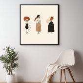Feminine Geometric Line Art Set XI Poster