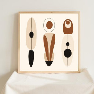 Feminine Geometrische Line-Art-Set XXL Poster