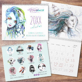 Feminine Girl Original Illustrations art Artist Kalender