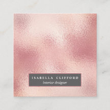 Feminine glänzende Roségoldfolie | professionell