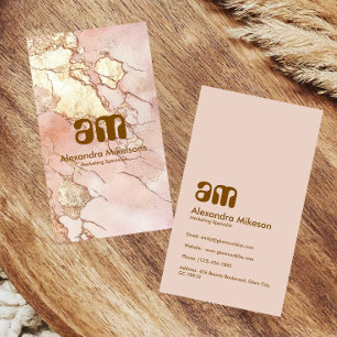 Feminine Goldader Marmor Professionell Visitenkarte