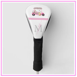Feminine Golf Cart Personalisiert * Golf Headcover