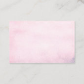 Feminine Grisaille Rose Rosa Beratung Ministerium Visitenkarte (Rückseite)