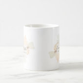 Feminine Hand bemalt Wasserfarbe Blumenmuster Kaffeetasse (Mittel)