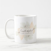 Feminine Hand bemalt Wasserfarbe Blumenmuster Kaffeetasse (Links)