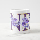 Feminine INFJ Floral Letter MBTI Riesenkaffee Tass Jumbo-Tasse (Vorderseite)