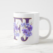 Feminine INFJ Floral Letter MBTI Riesenkaffee Tass Jumbo-Tasse (Rechts)