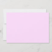 Feminine Light Pink Floral Fotografy Nature Mitteilungskarte (Rückseite)