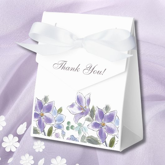 Feminine Lilac Floral Brautparty Geschenkschachtel