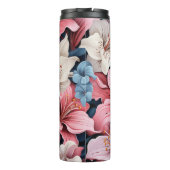 Feminine Lilien Florals Tumbler Thermosbecher (Rückseite)