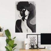 Feminine Line Poster (Heimbüro)