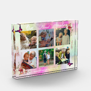 Feminine Love Oma Foto-Collage-Display-Block Fotoblock