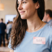 Feminine Minimal Name Tag Namenschild