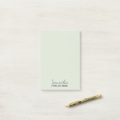 Feminine Minimalist Notepad | Dusty Sage Post-it Klebezettel (Auf Schreibtisch)