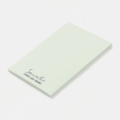 Feminine Minimalist Notepad | Dusty Sage Post-it Klebezettel (angewinkelt)