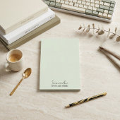 Feminine Minimalist Notepad | Dusty Sage Post-it Klebezettel