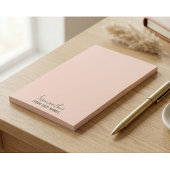 Feminine Minimalist Notepad | Rose Beige Post-it Klebezettel