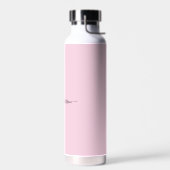 Feminine Minimalistisch Modern Pink Script Individ Trinkflasche (Links)