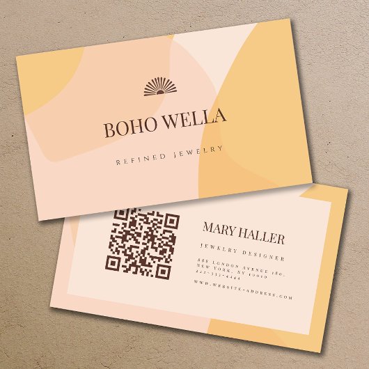 Feminine Modern Boho Business Card Visitenkarte